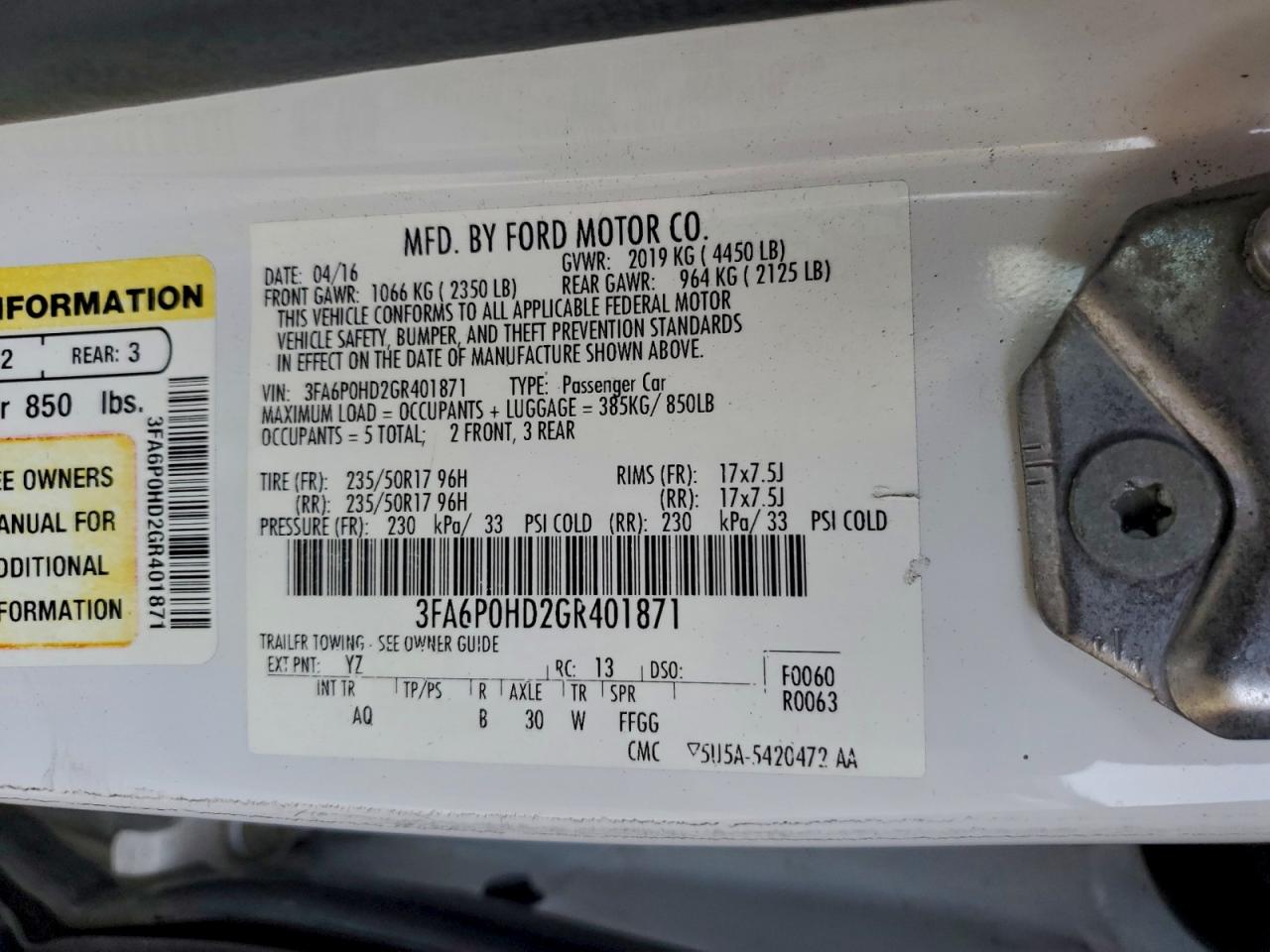 Ford Fusion Se