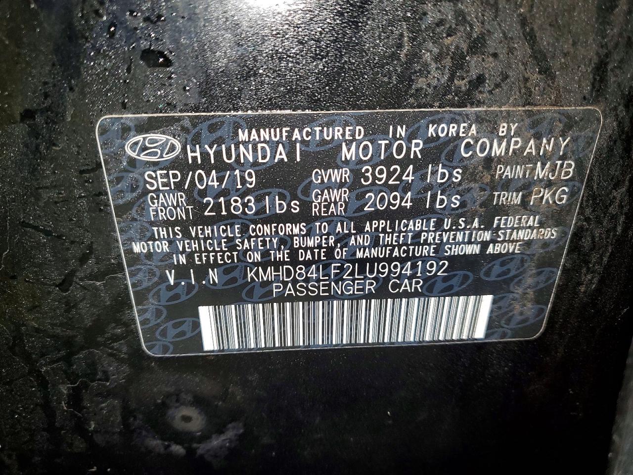 Hyundai ELANTRA Sel