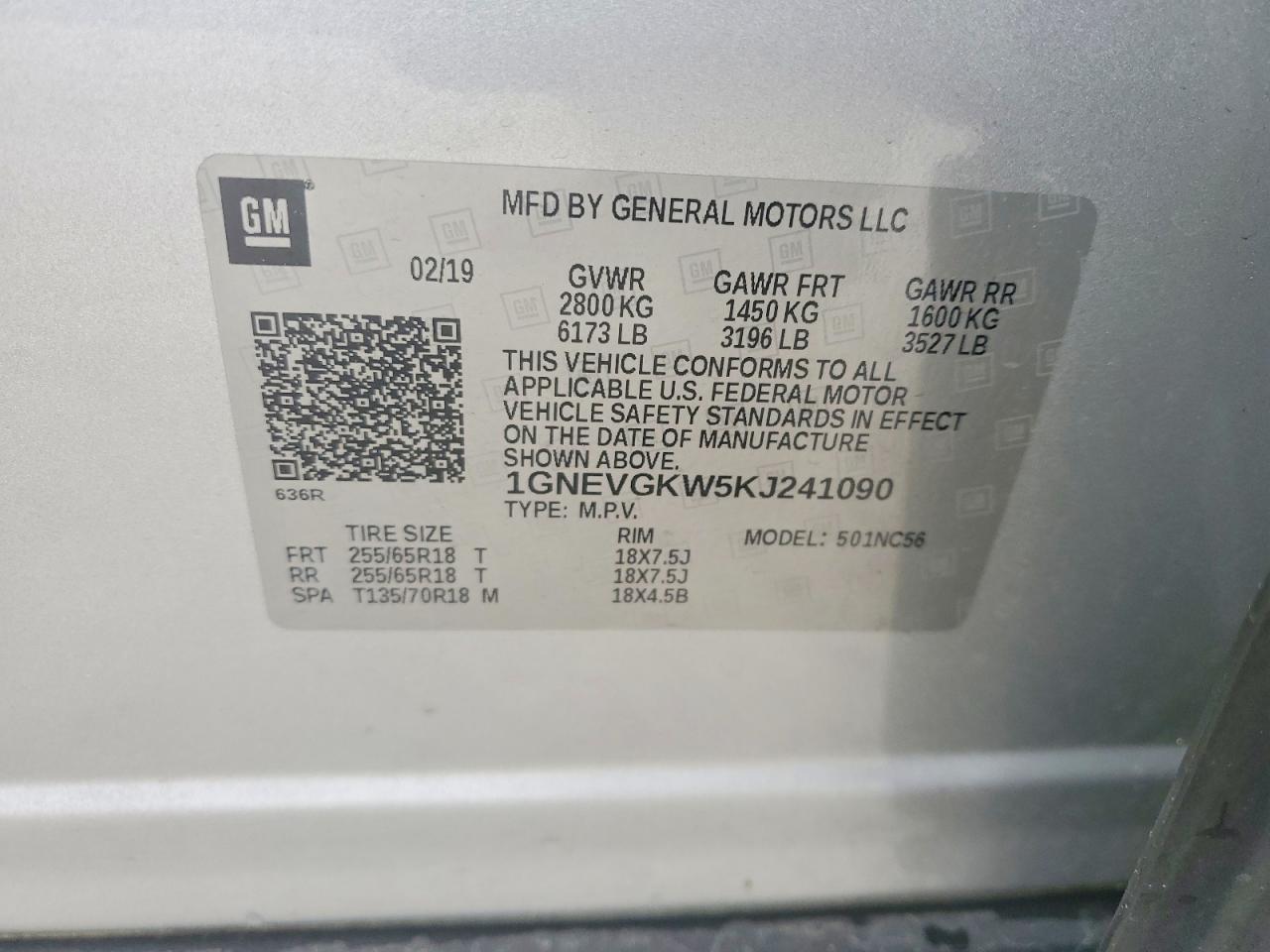 Chevrolet Traverse Lt