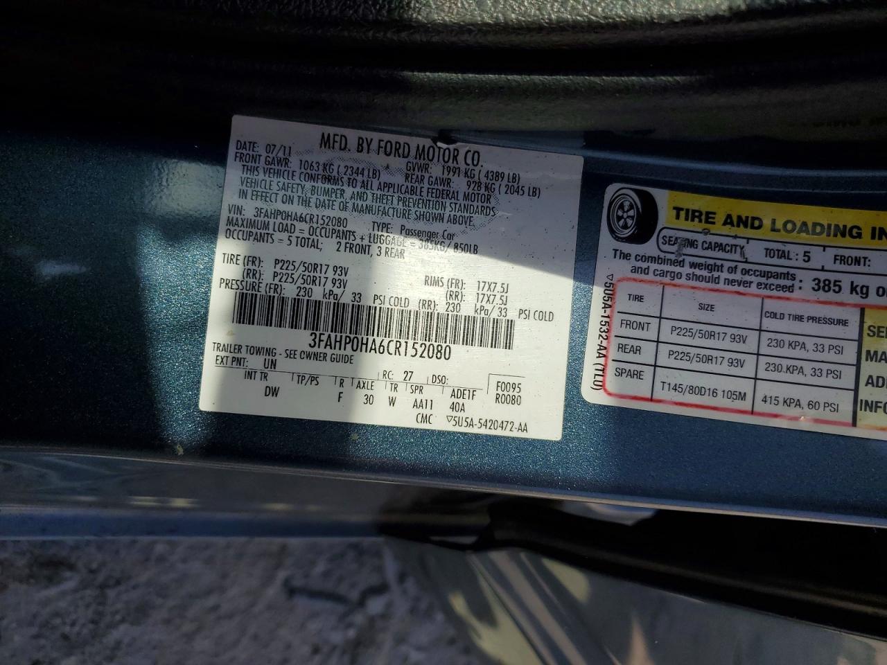Ford Fusion Se