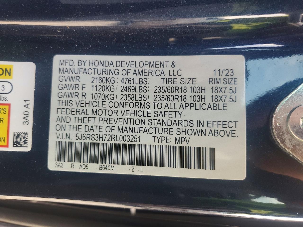 Honda Crv Exl