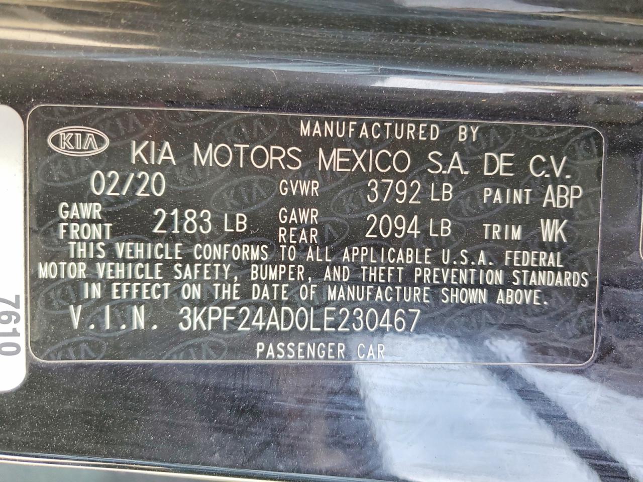 Kia Forte Lxs