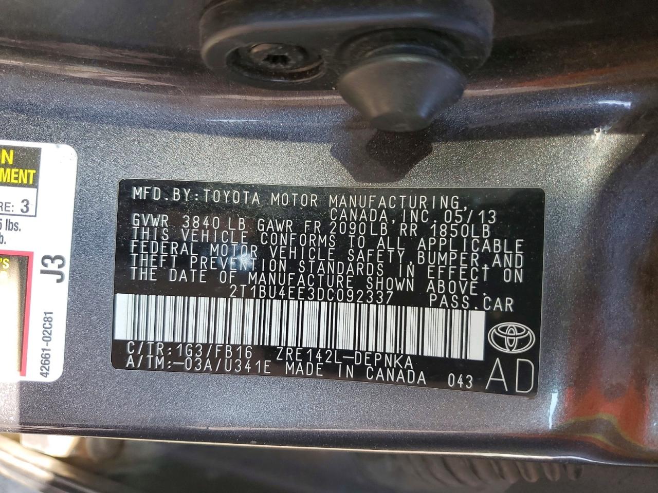 Toyota Corolla Le