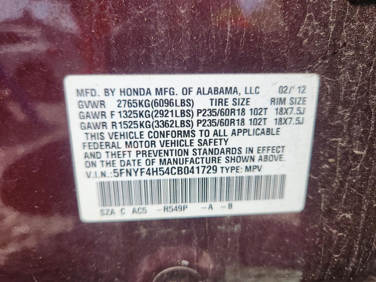 Honda Pilot Exl