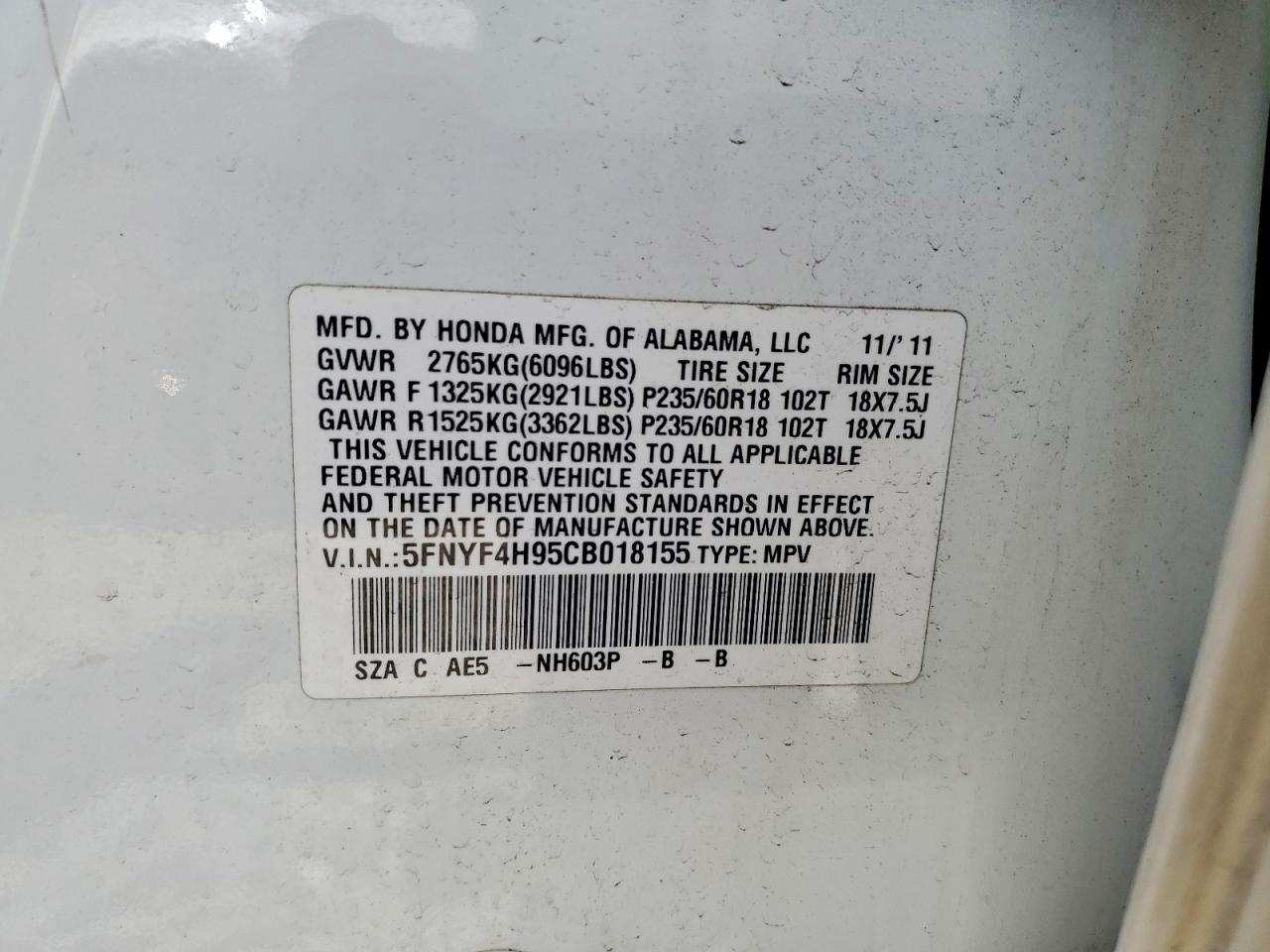 Honda Pilot Touring