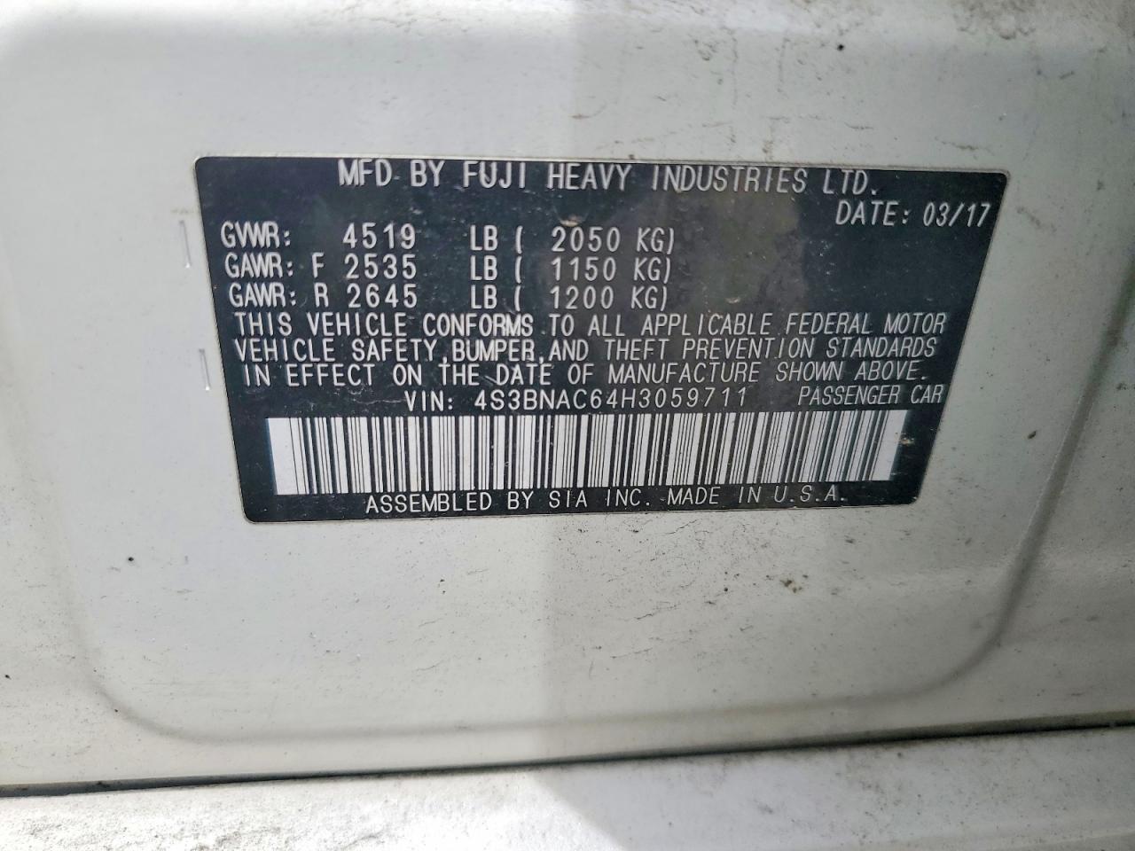 Subaru Legacy 2.5i Premium