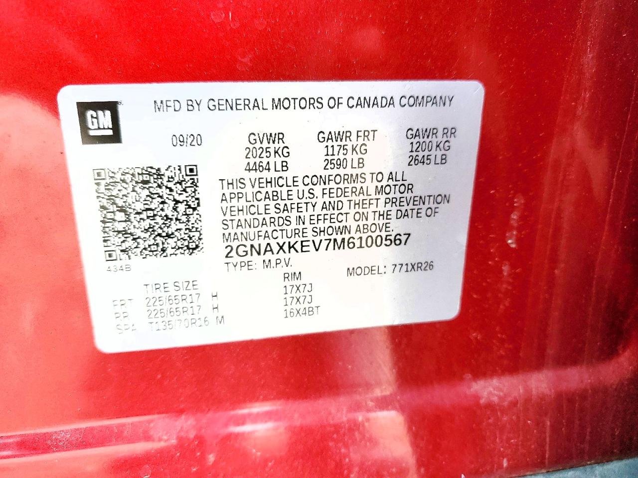 Chevrolet Equinox Lt