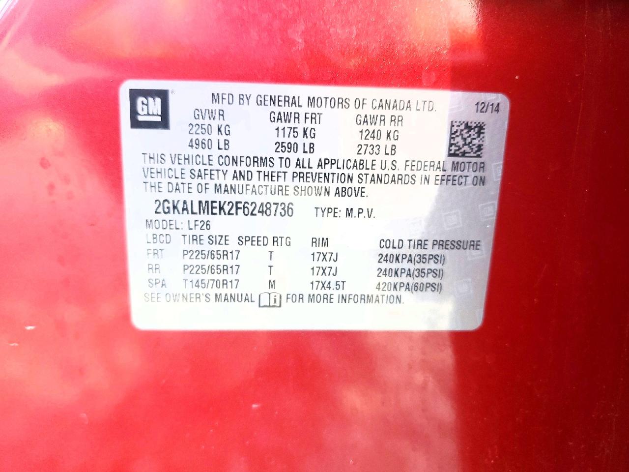 GMC Terrain Sle