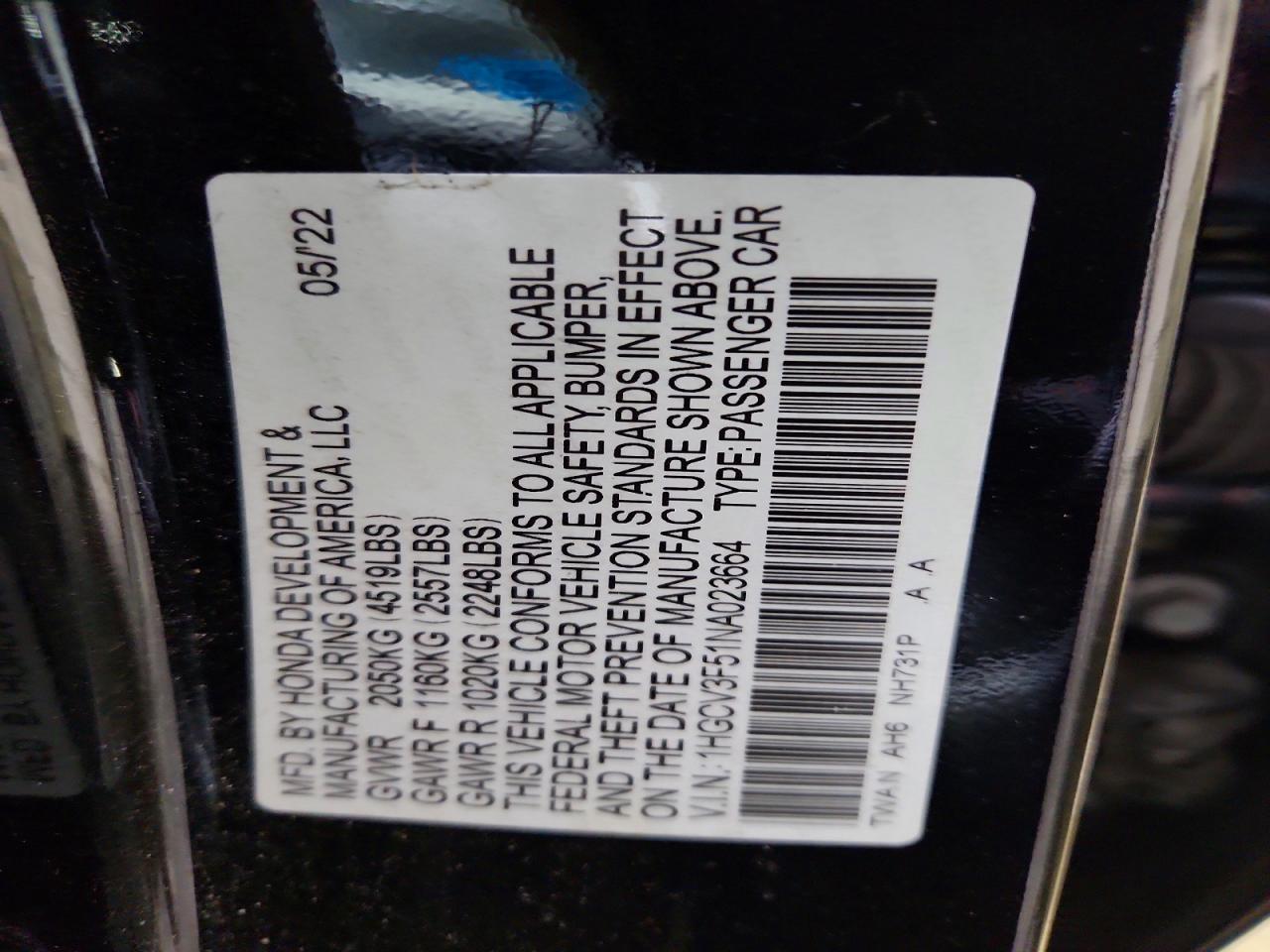 Honda Accord Hybrid Exl