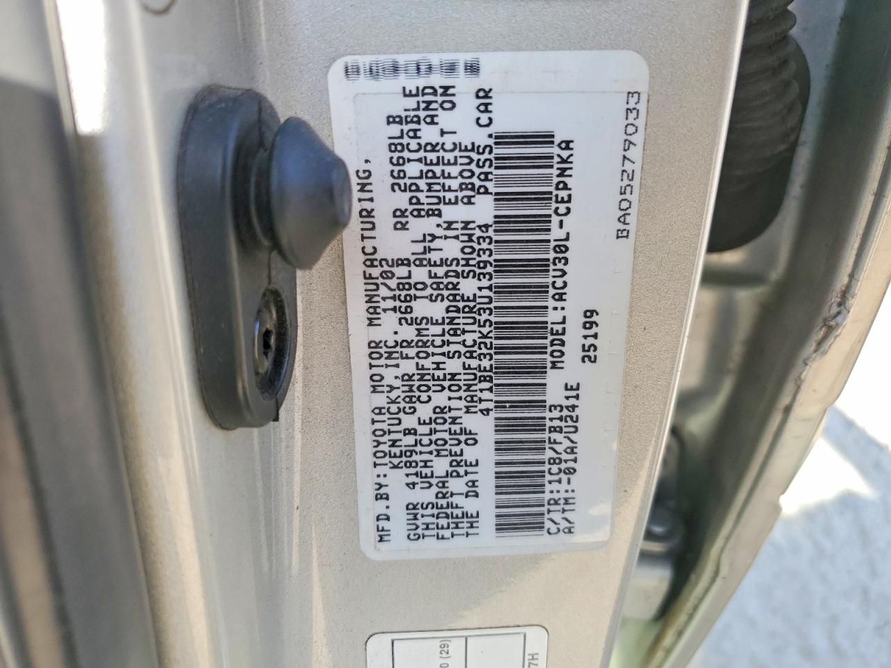 Toyota Camry Le