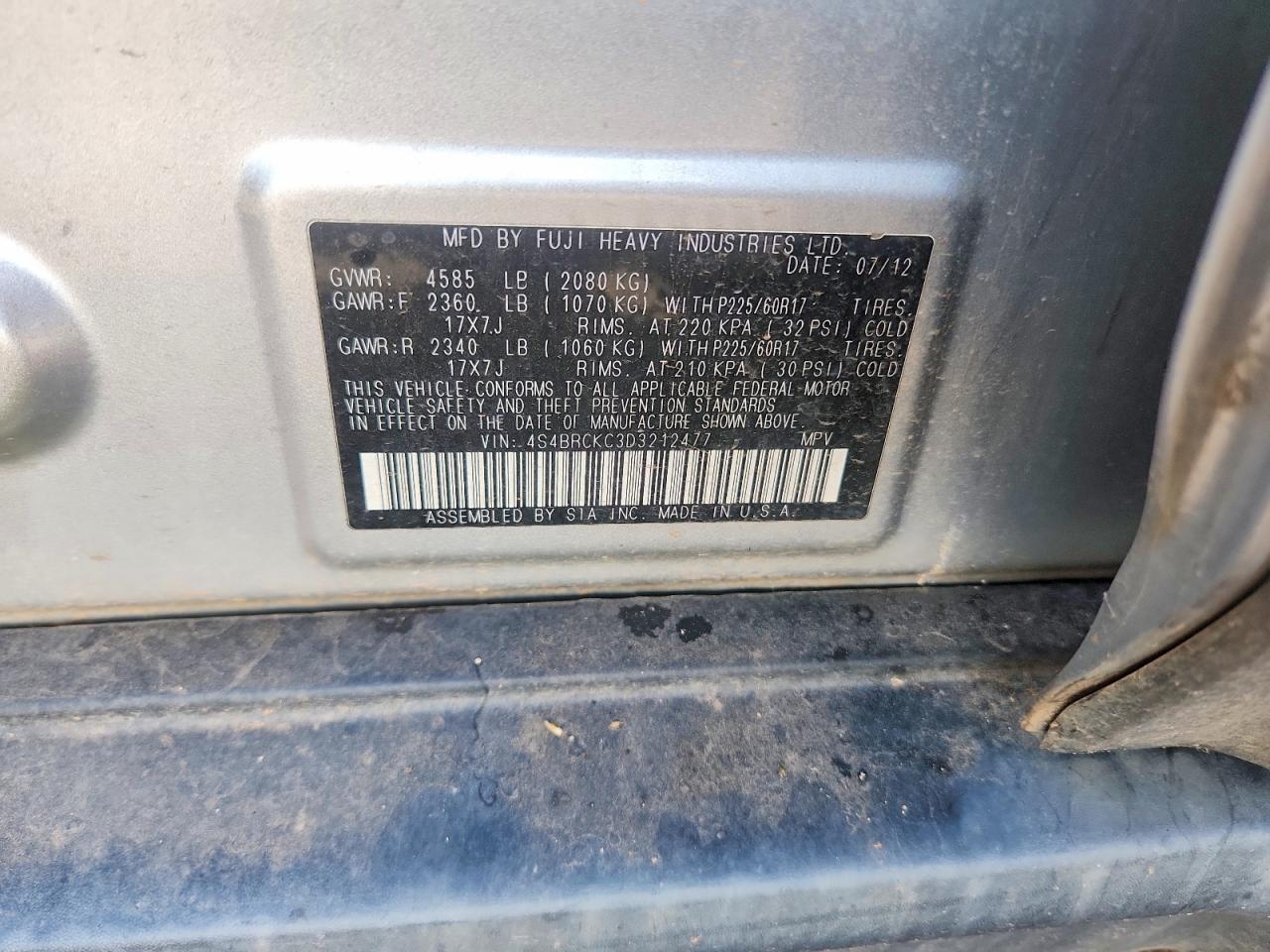 Subaru Outback 2.5i Limited