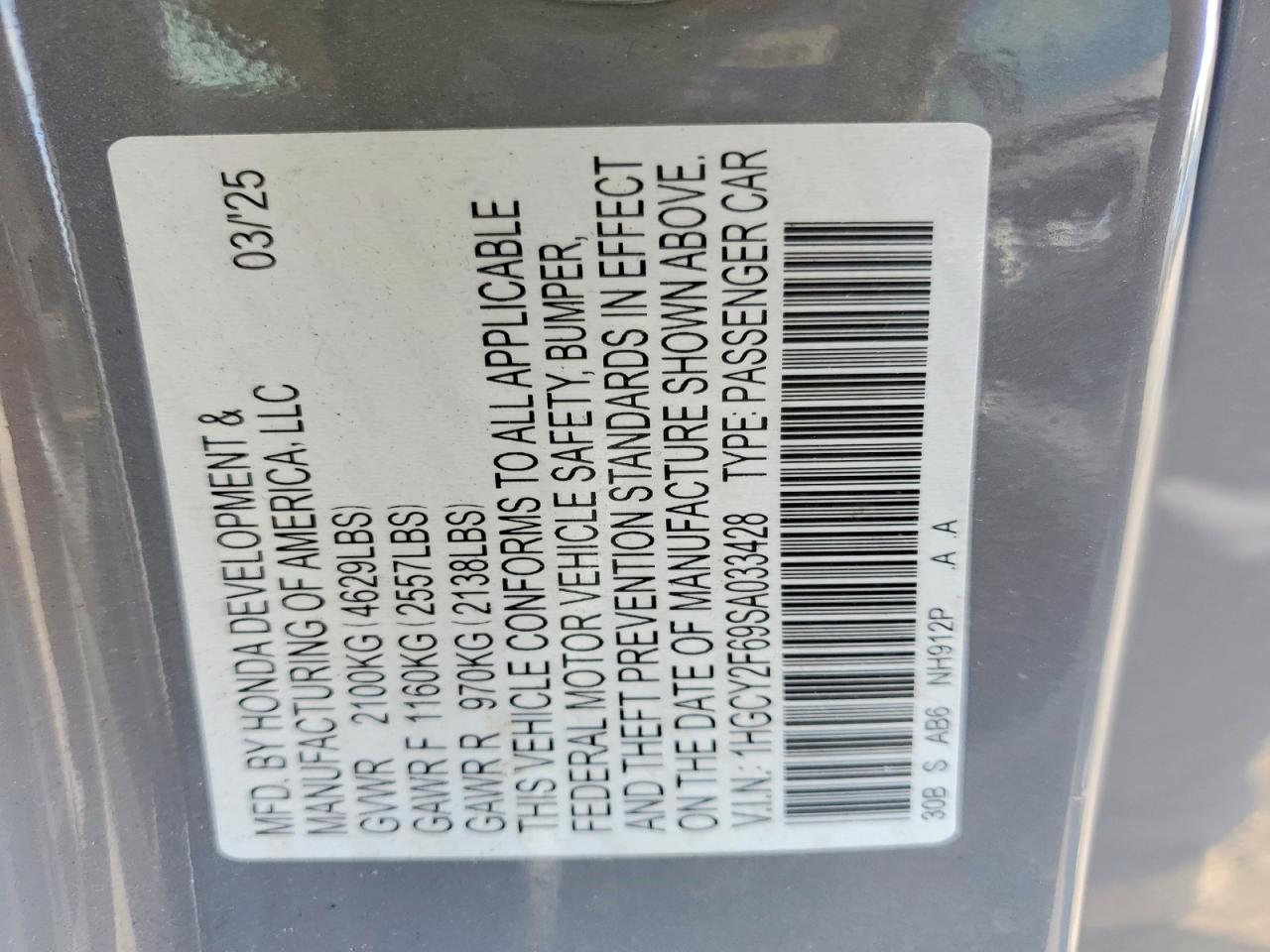 Honda Accord Hybrid Exl