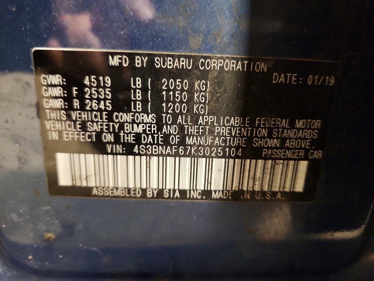 Subaru Legacy 2.5i Premium