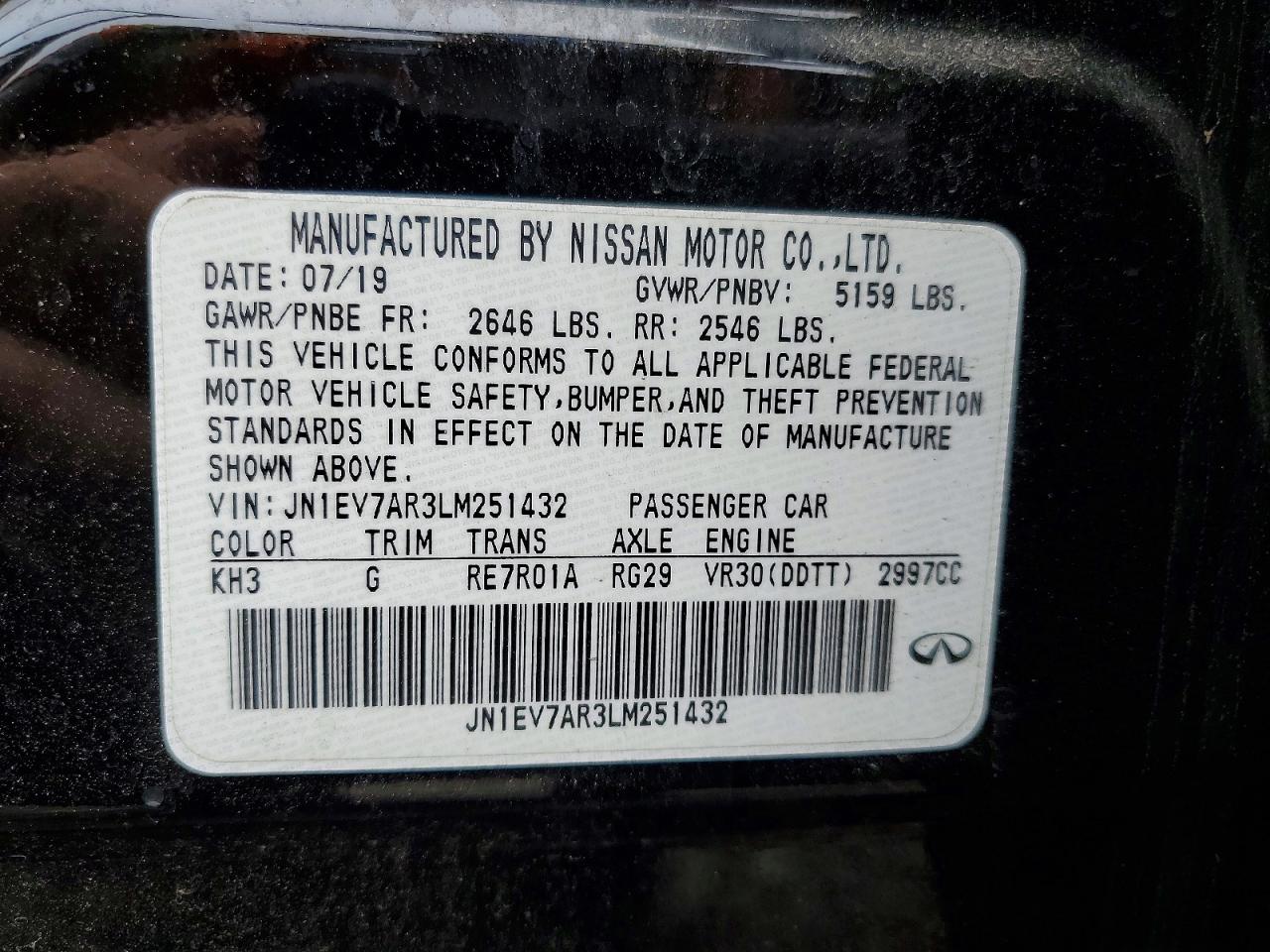 INFINITI Q50 3.0t Luxe