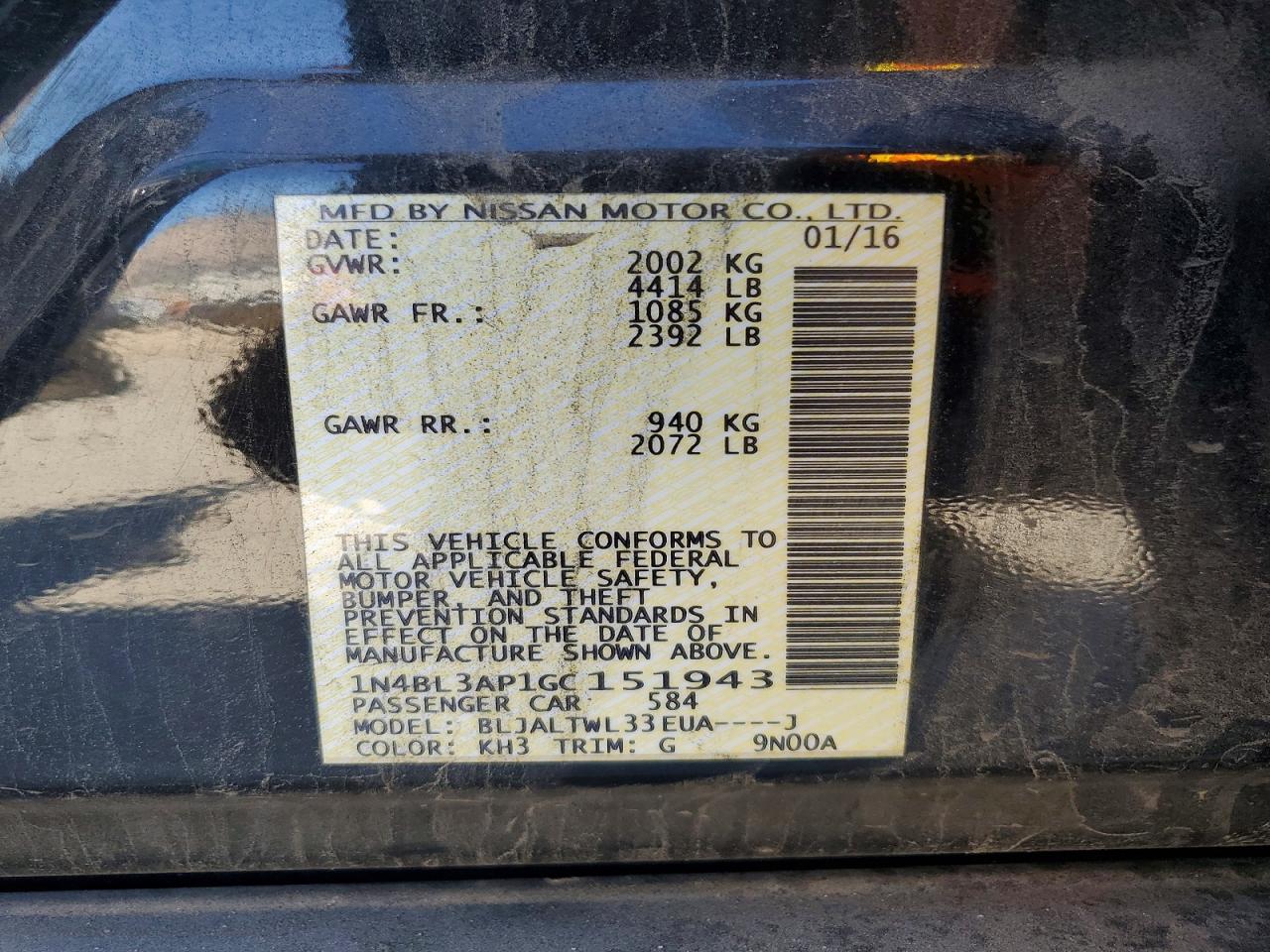 Nissan Altima 3.5 Sl