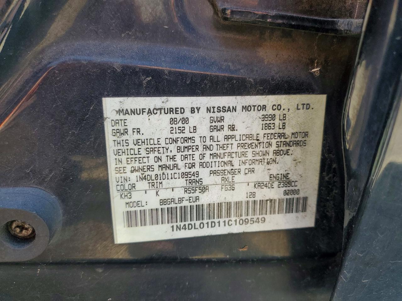Nissan Altima Xe