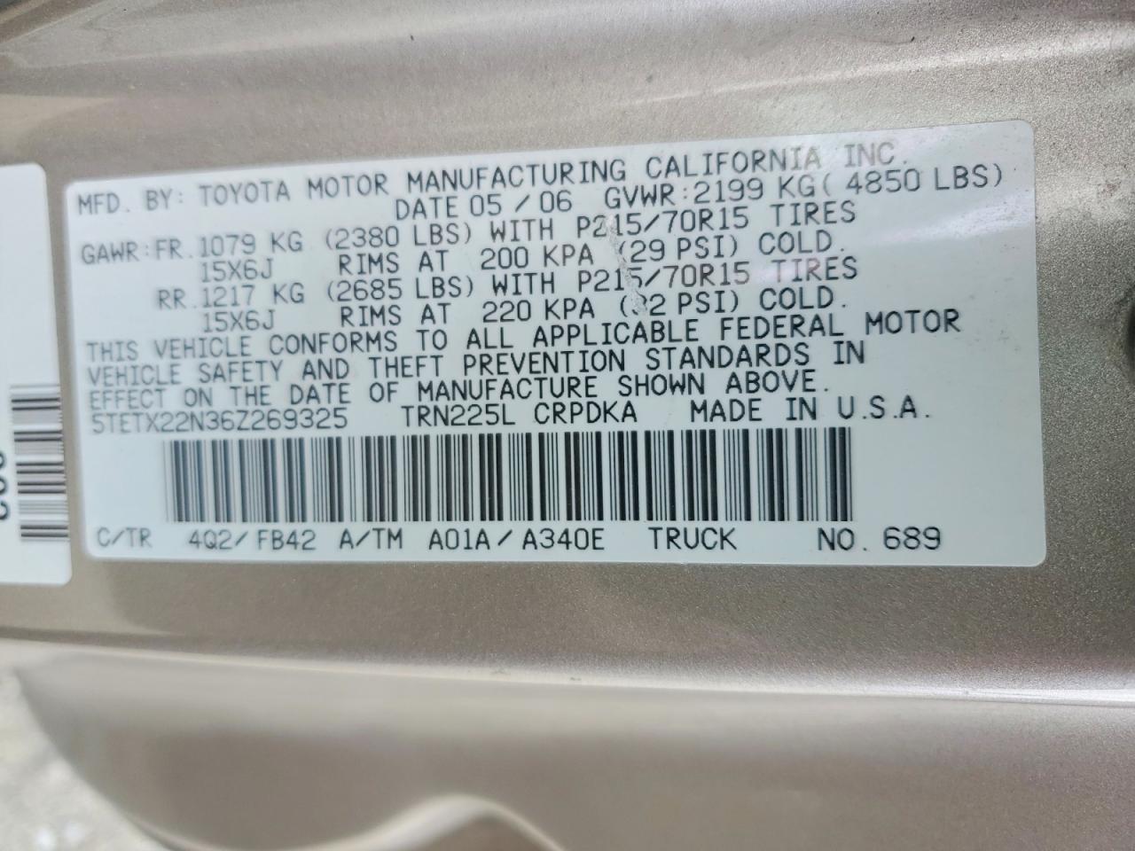 Toyota Tacoma Access Cab