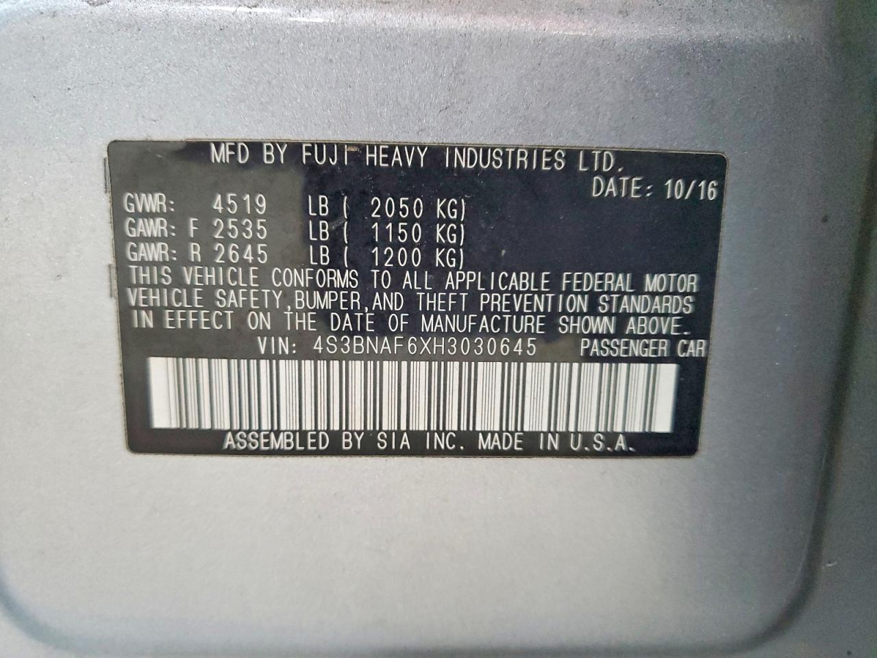 Subaru Legacy 2.5i Premium