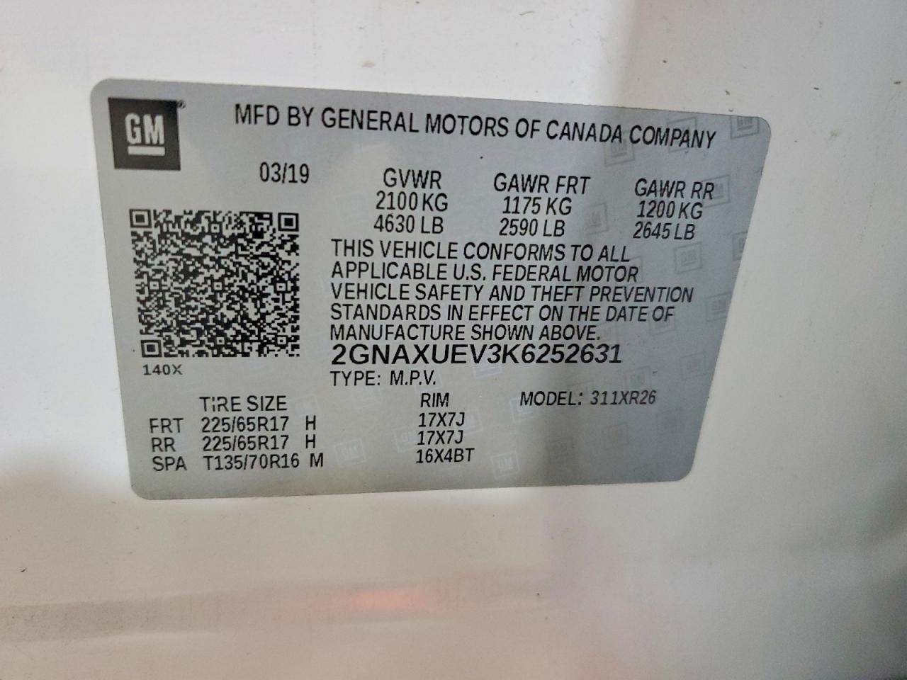 Chevrolet Equinox Lt