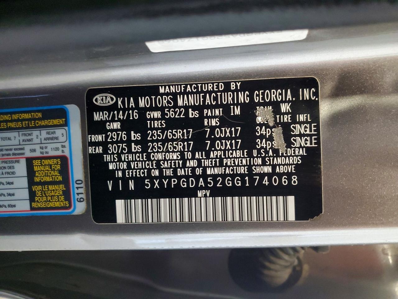 Kia Sorento Lx V6