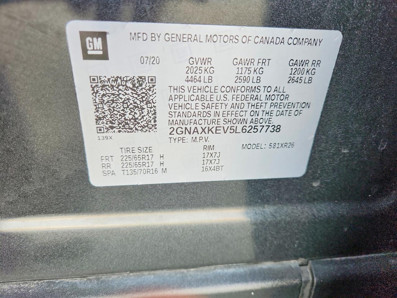 Chevrolet Equinox Lt