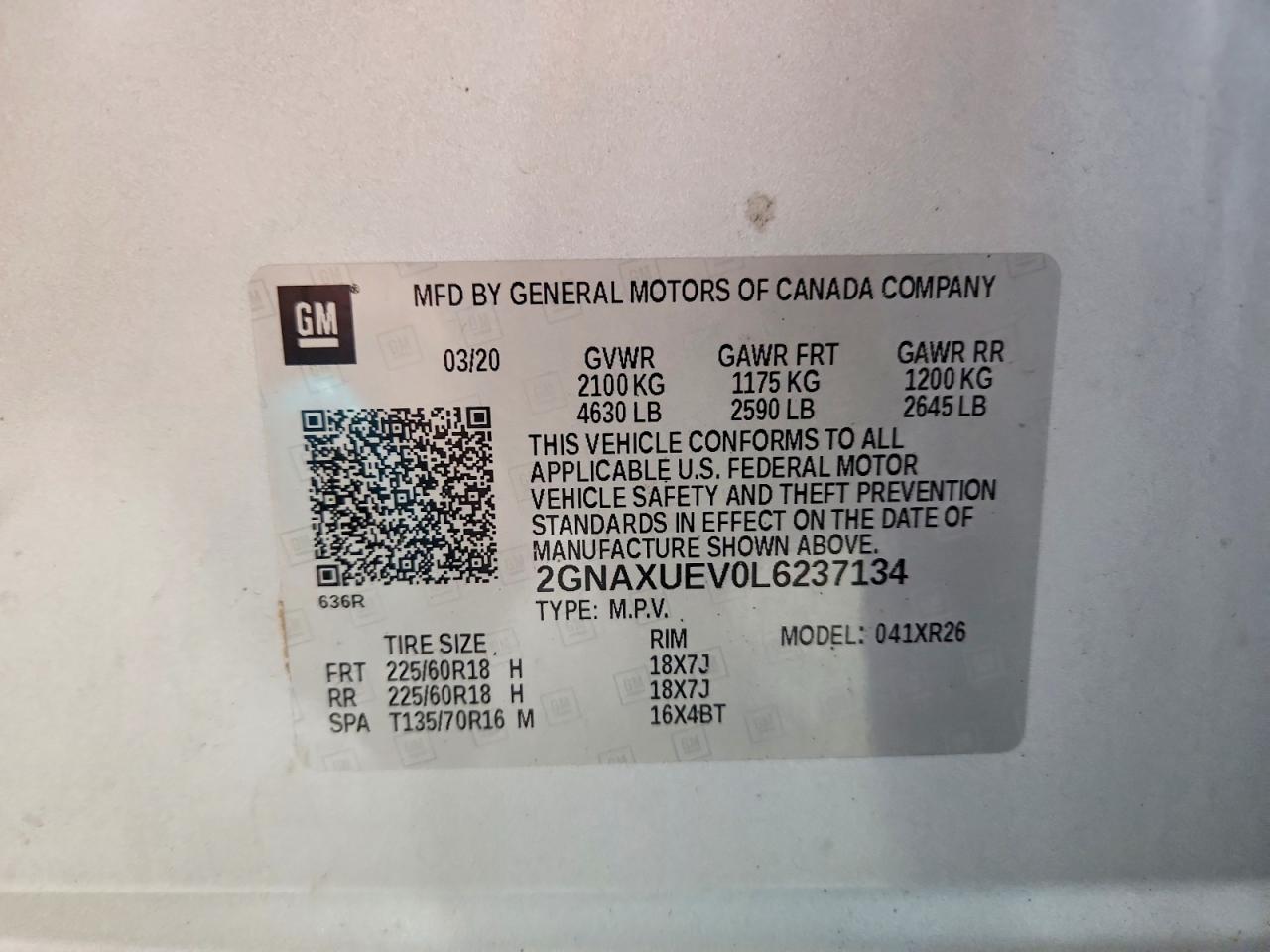 Chevrolet Equinox Lt