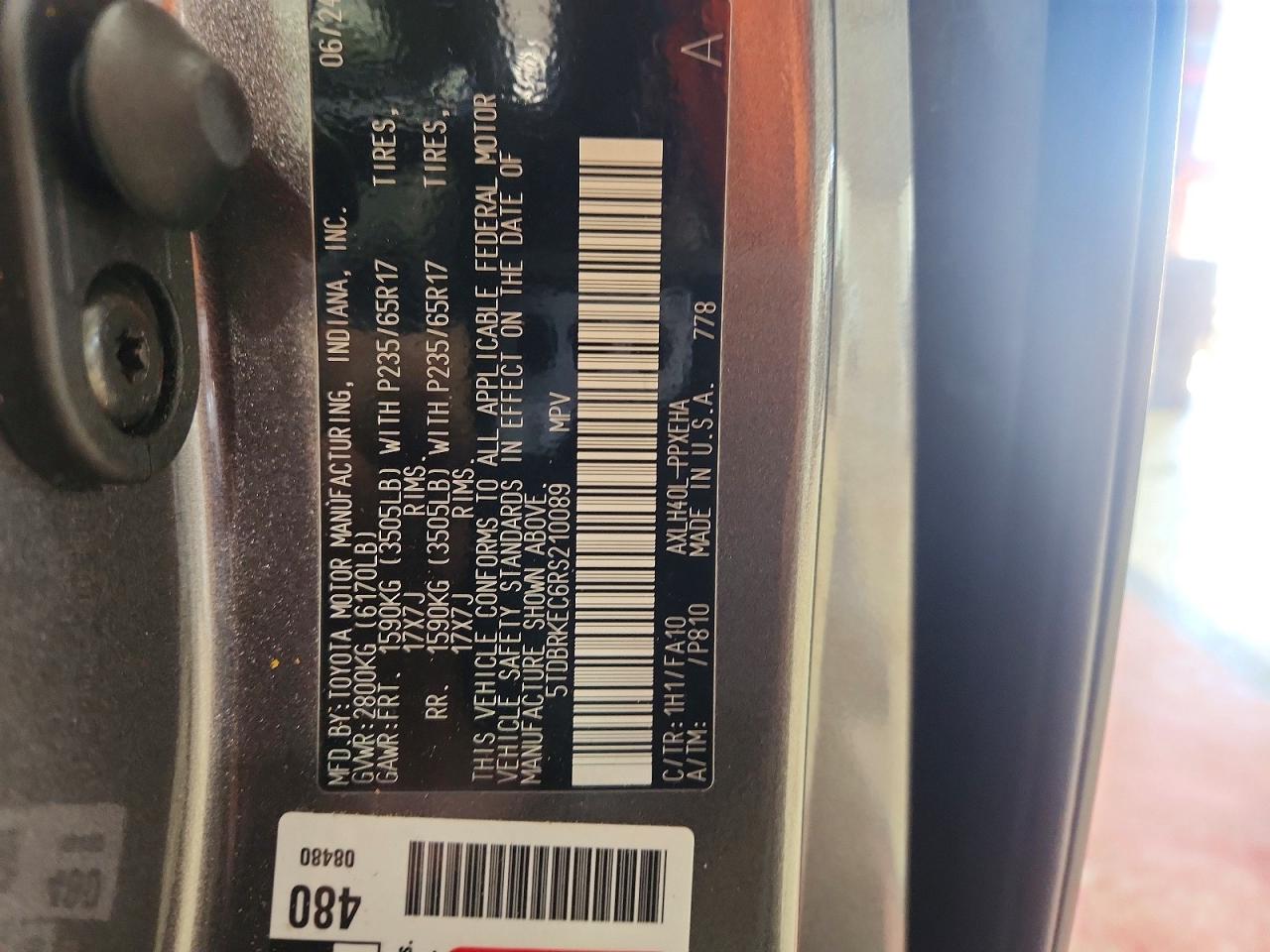 Toyota Sienna Le