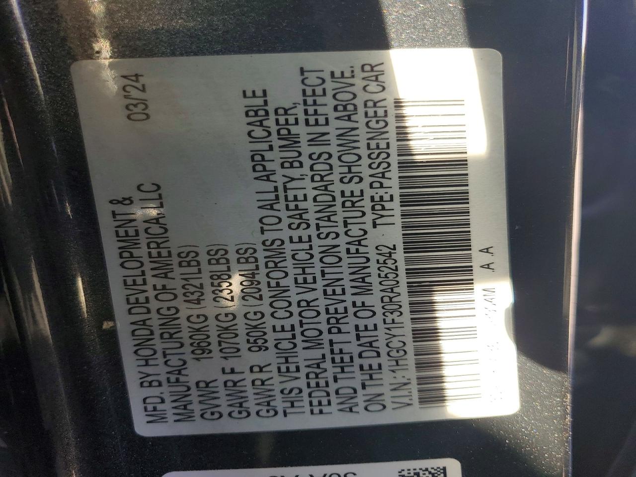 Honda Accord Ex