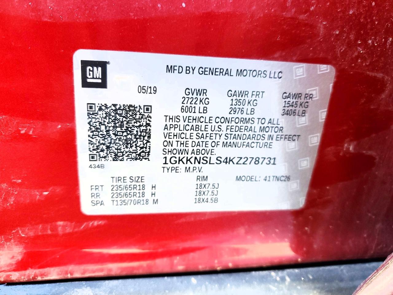 GMC Acadia Sle