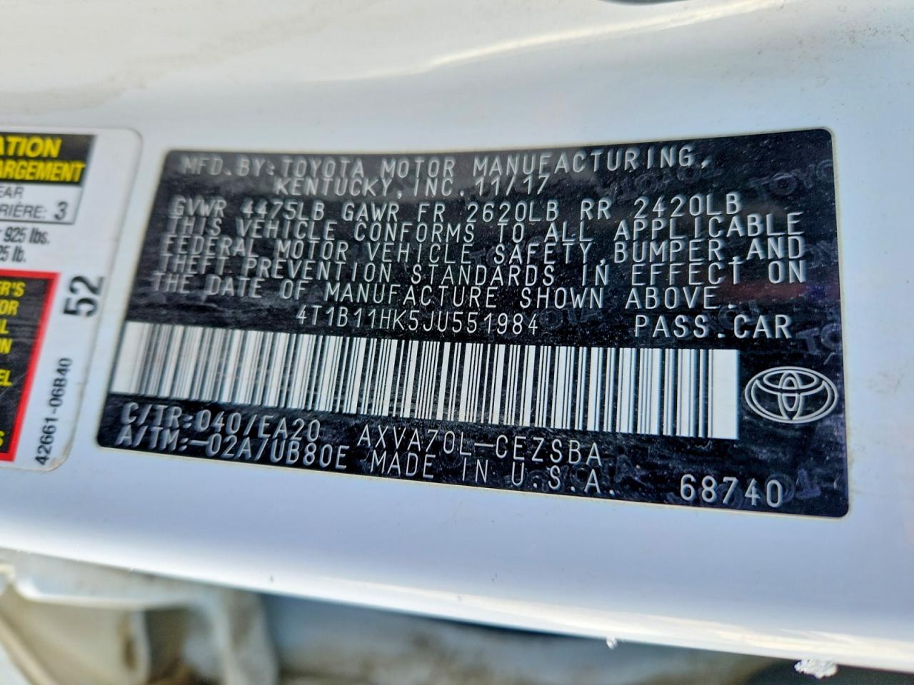 Toyota Camry L