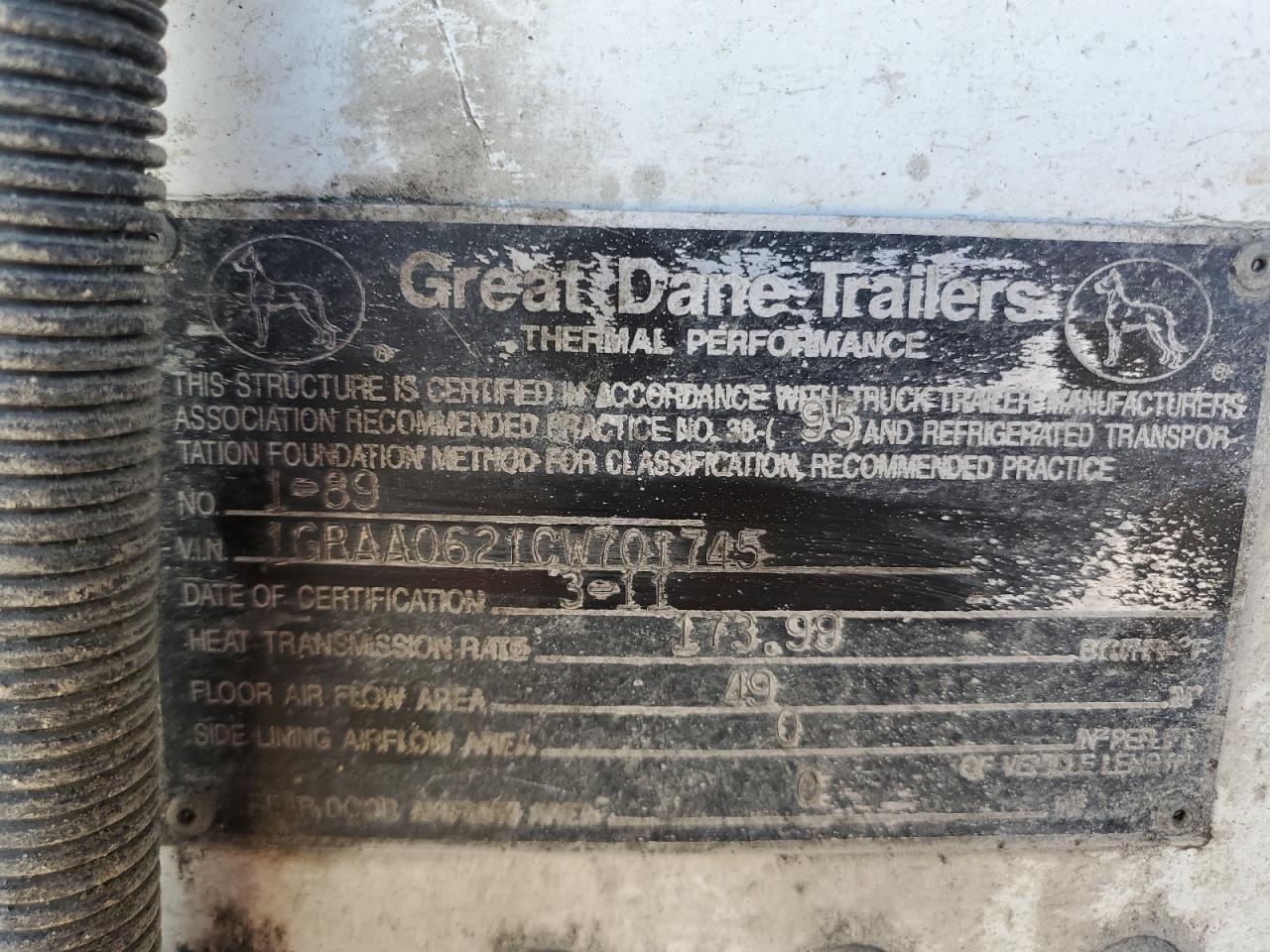 Great Dane Trailer 53 Reefer