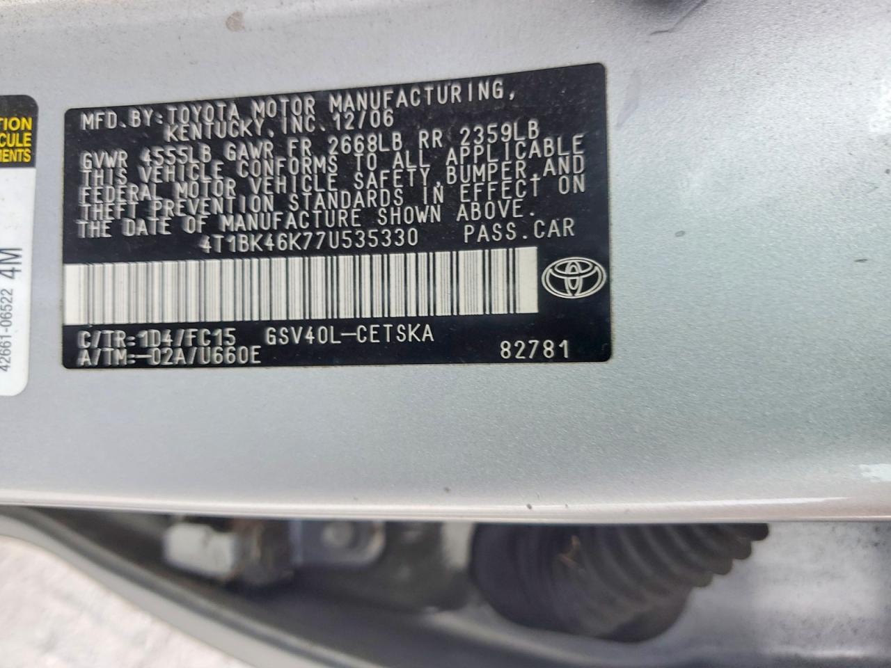 Toyota Camry Se V6