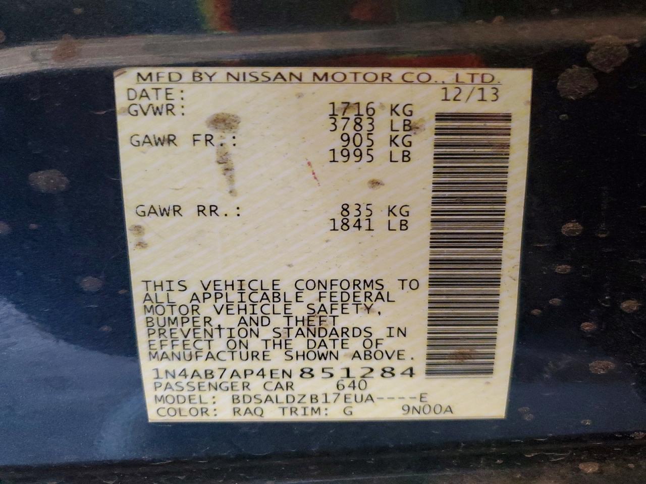 Nissan Sentra Sv