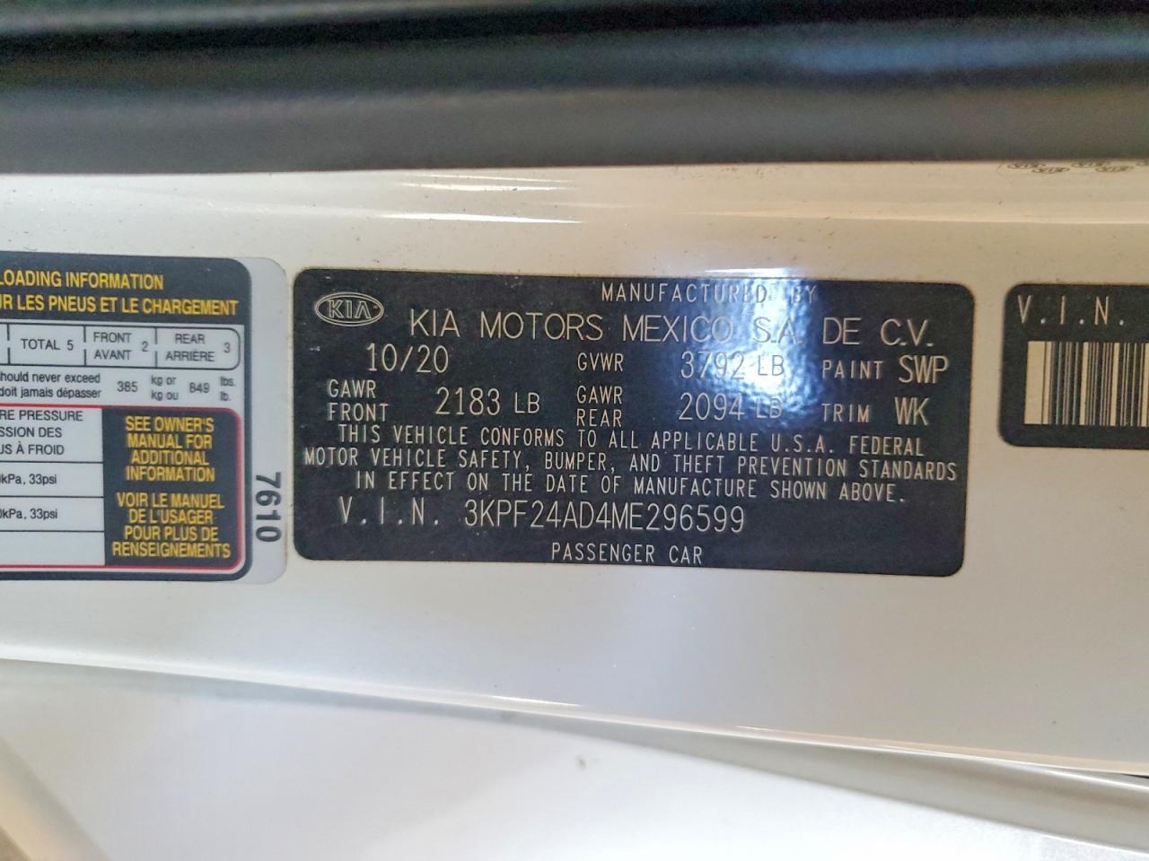 Kia Forte Lxs