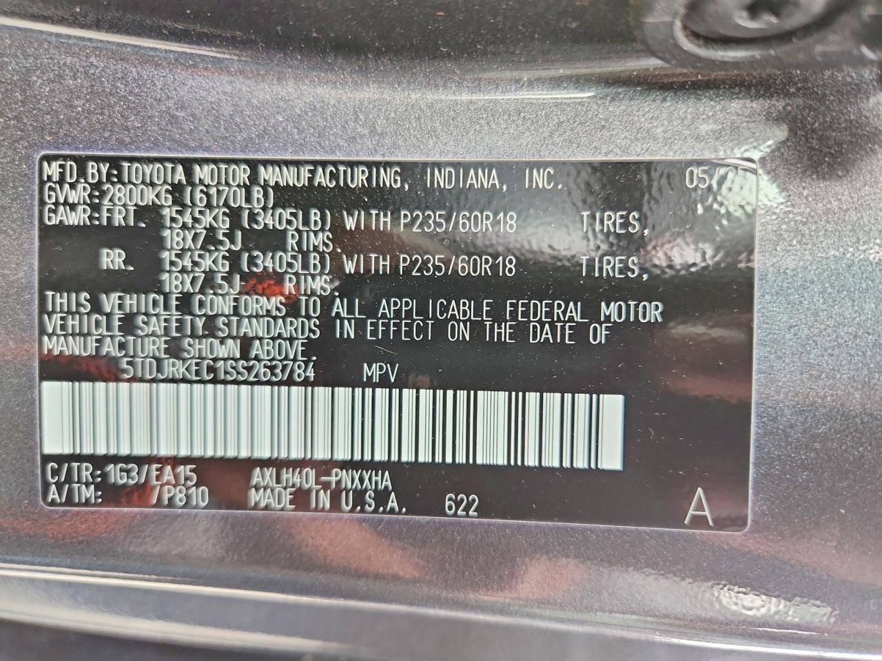 Toyota Sienna Xle 7-passenger
