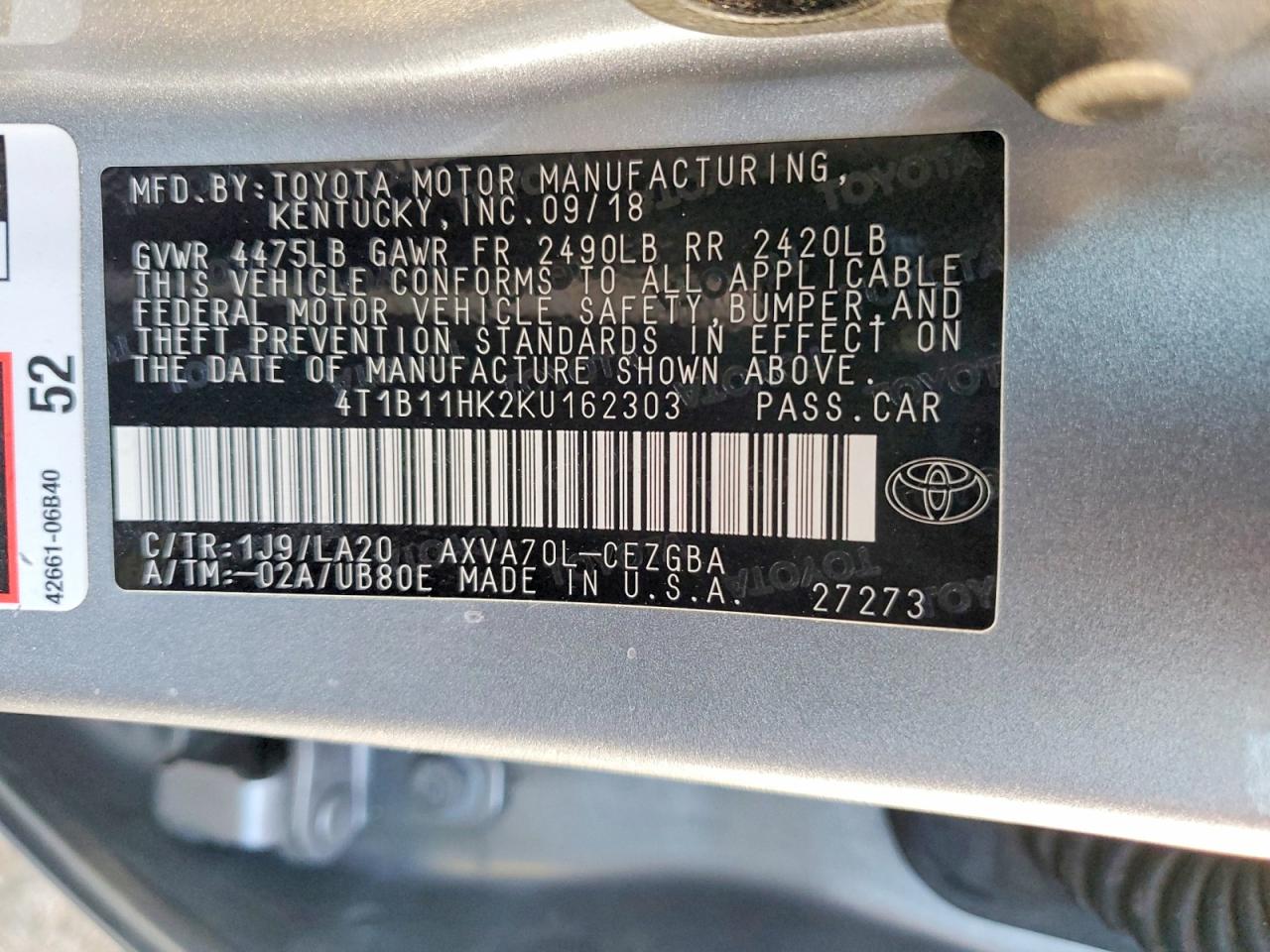 Toyota Camry Xle