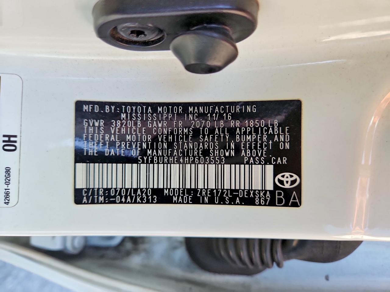 Toyota Corolla Xse