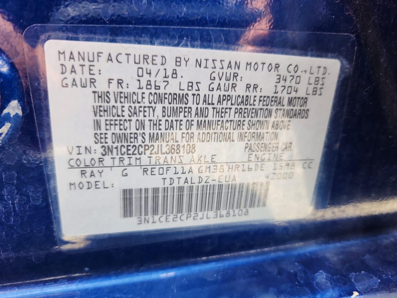 Nissan Versa Sv