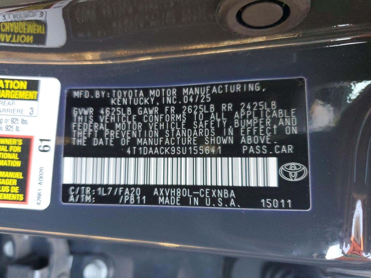 Toyota Camry Le