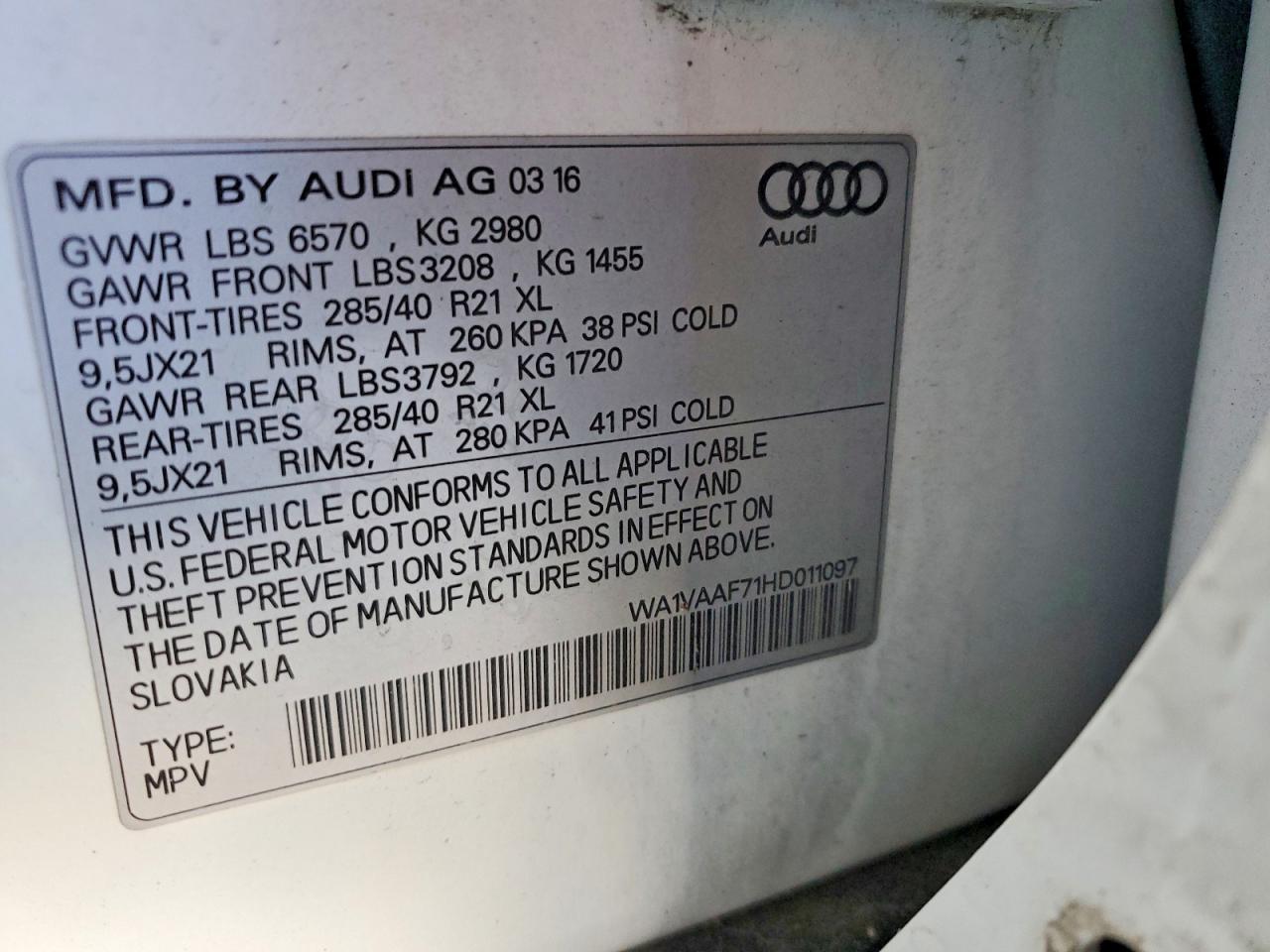 Audi Q7 Prestige