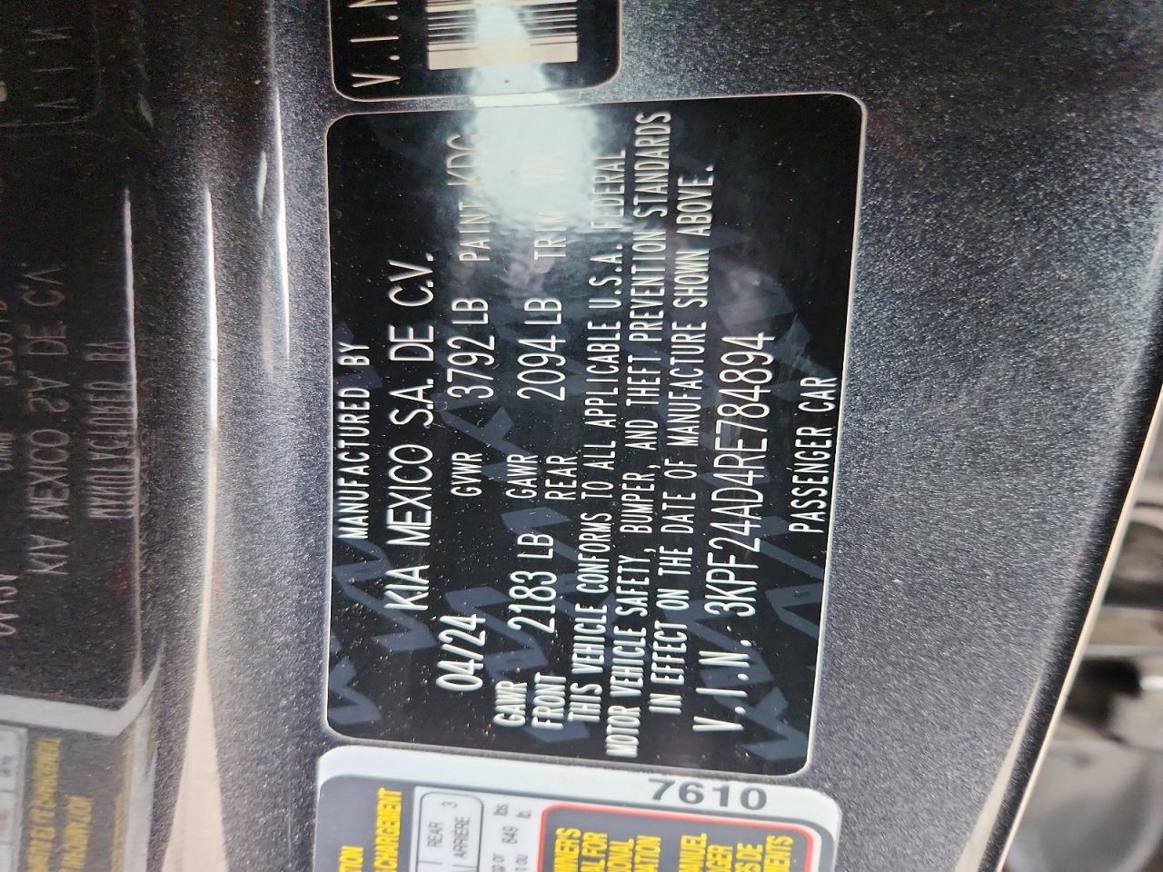 Kia Forte Lxs