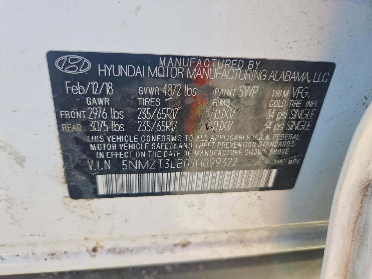 Hyundai SANTA FE 2.4l