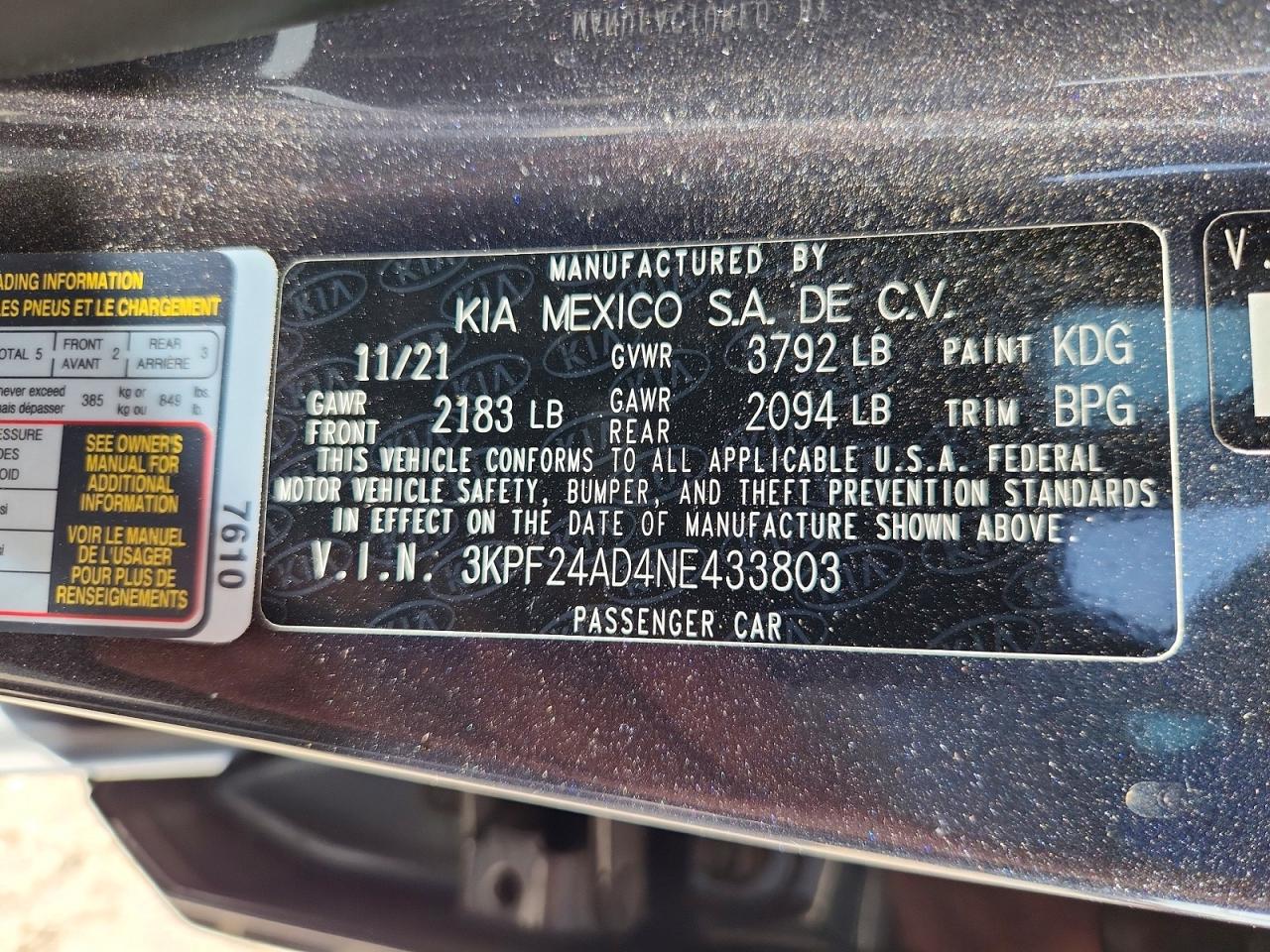 Kia Forte Lxs