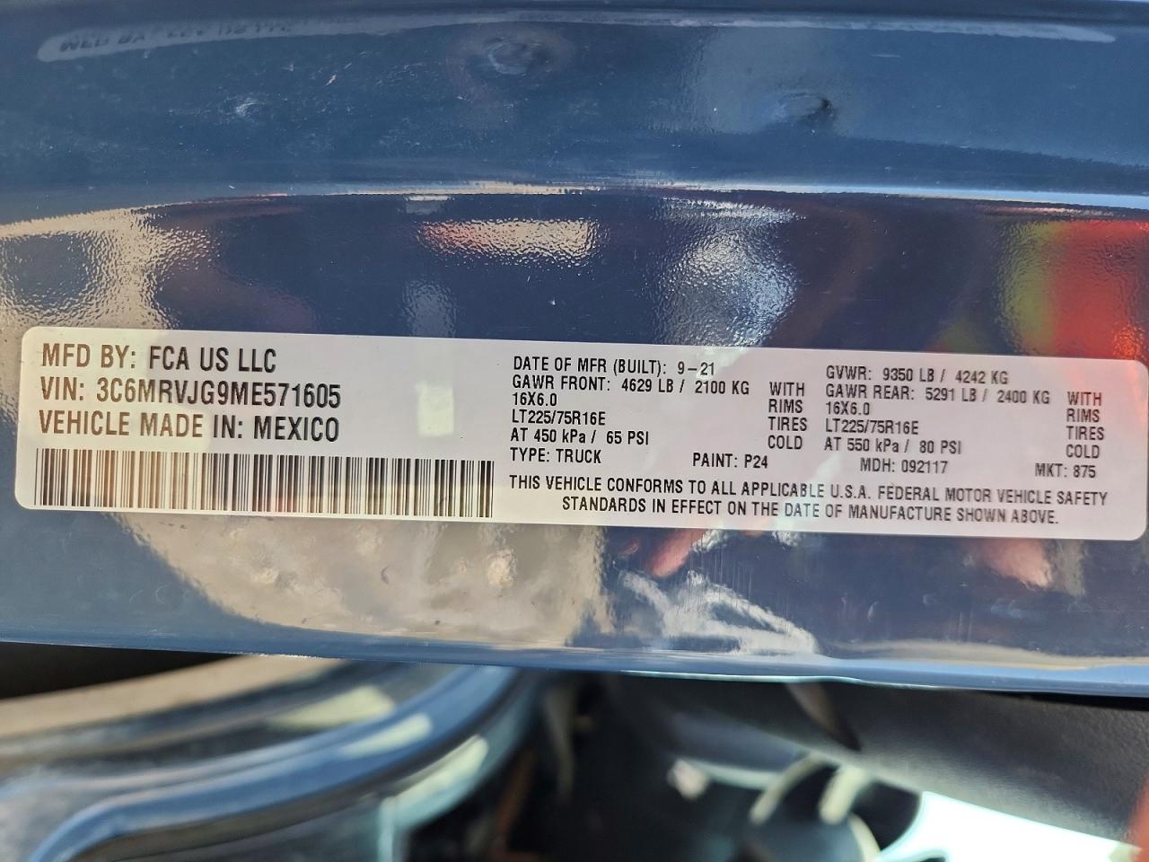 Ram Promaster 3500 High