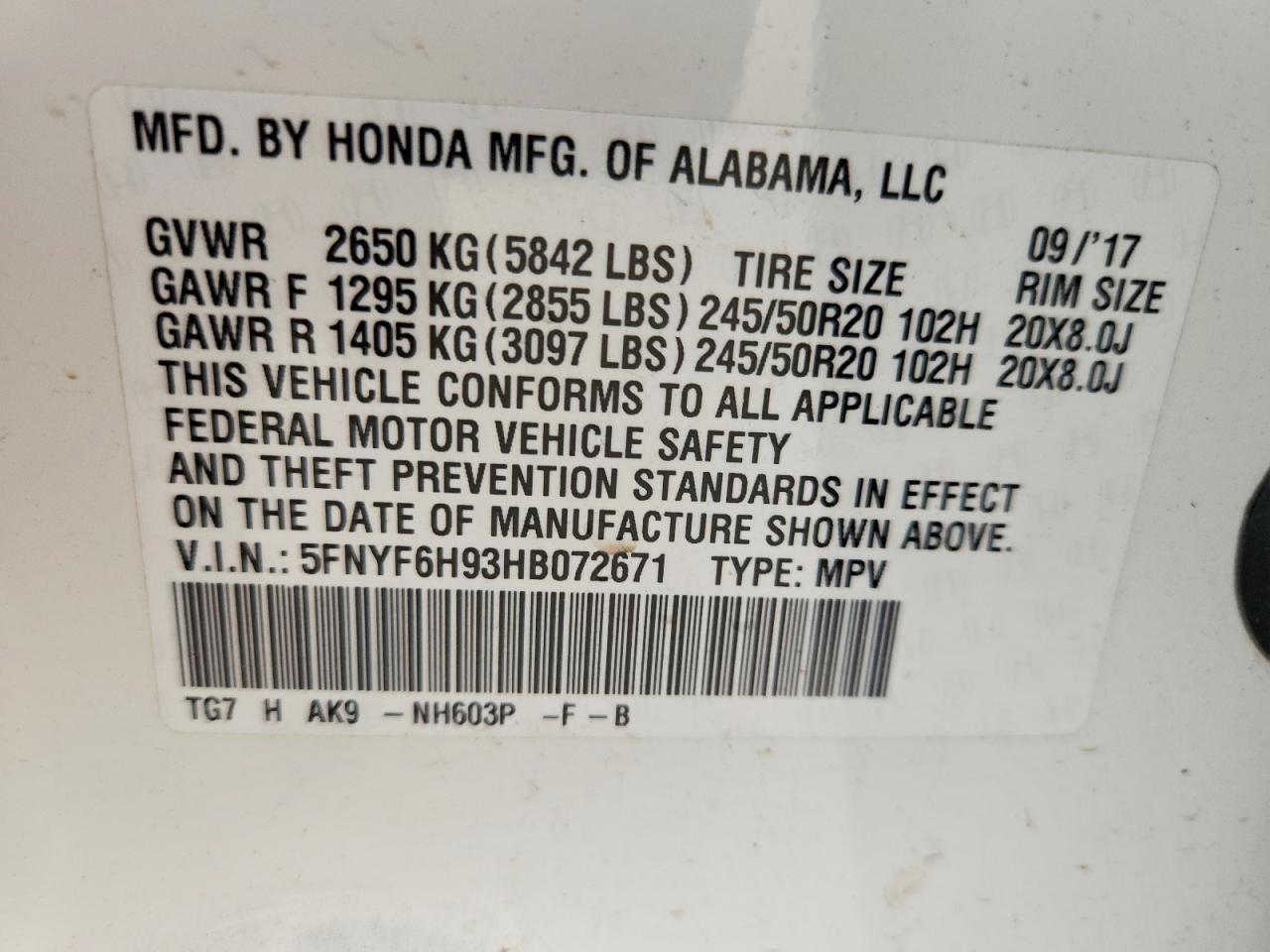 Honda Pilot Touring