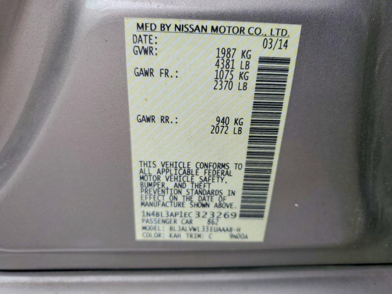 Nissan Altima 3.5 Sl