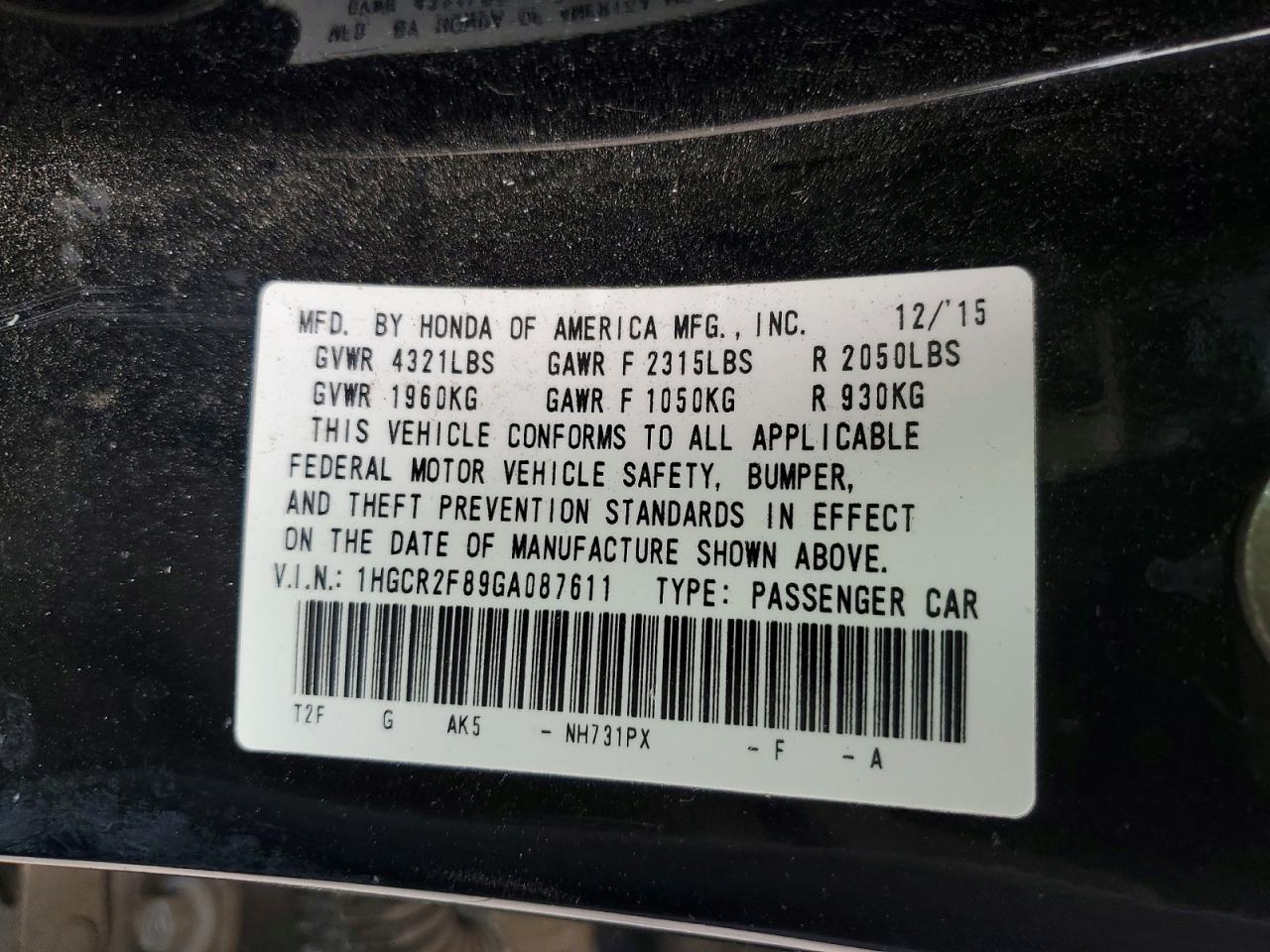 Honda Accord Exl