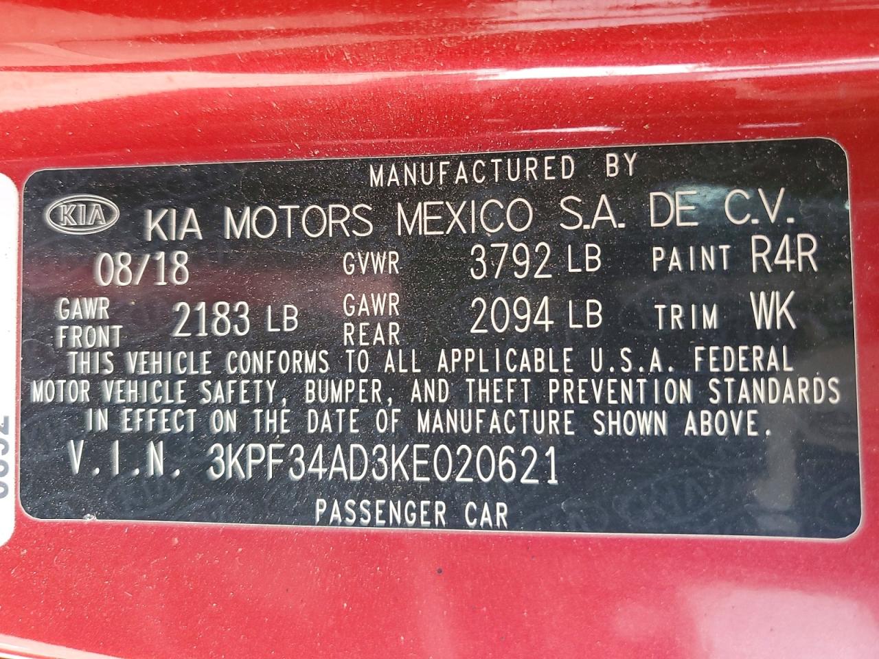 Kia Forte S