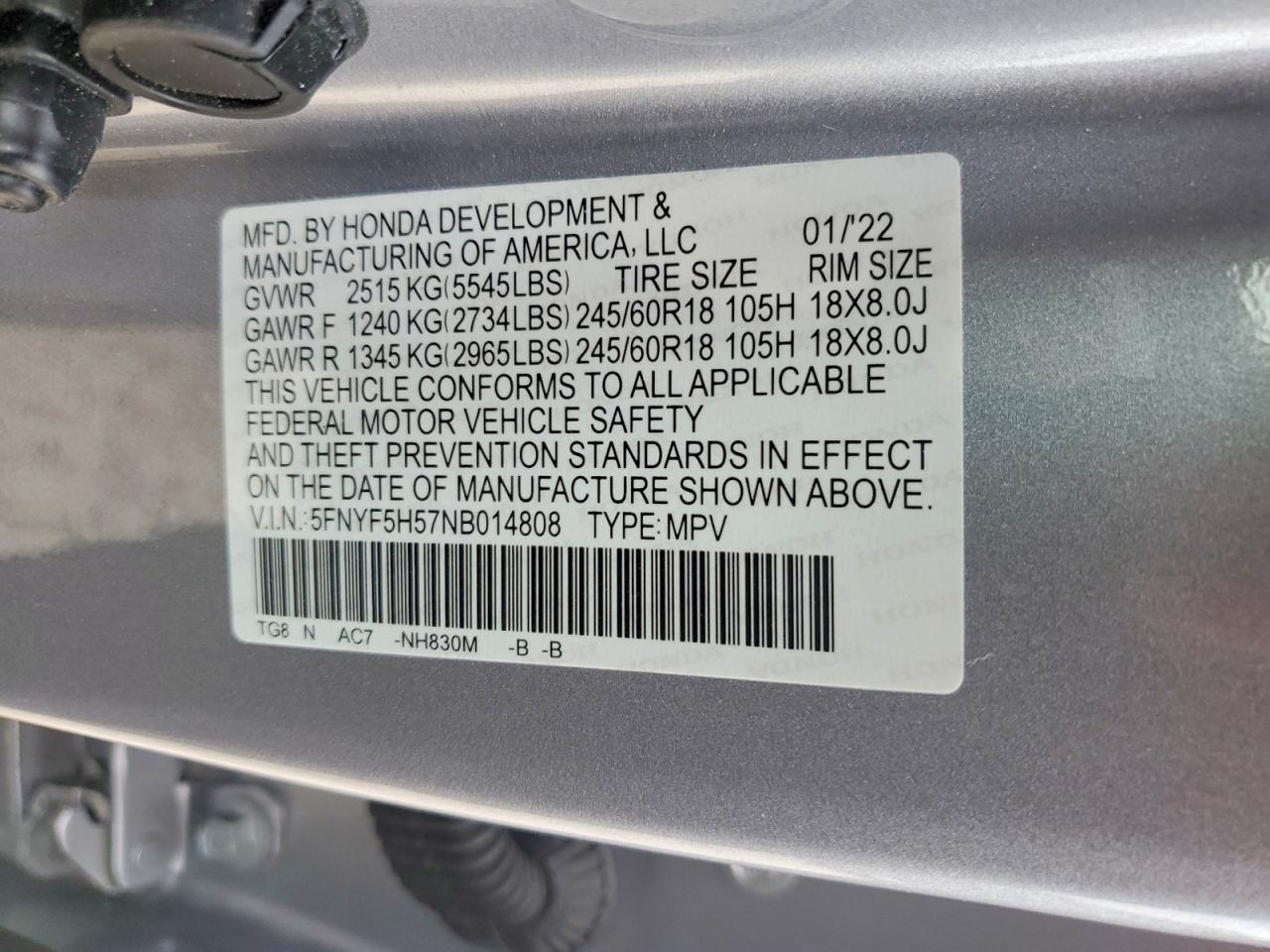 Honda Pilot Exl