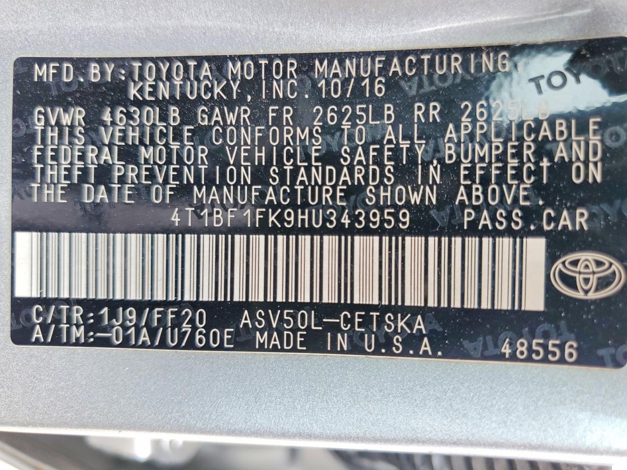 Toyota Camry Se